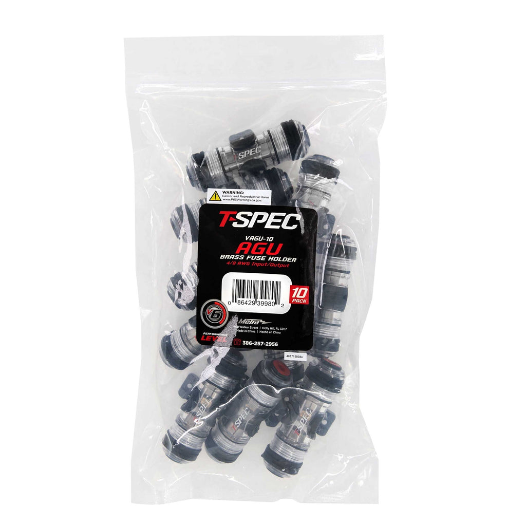 T-SPEC VAGU-10 AGU 4/8 AWG Fuse Holder - 10 Pack