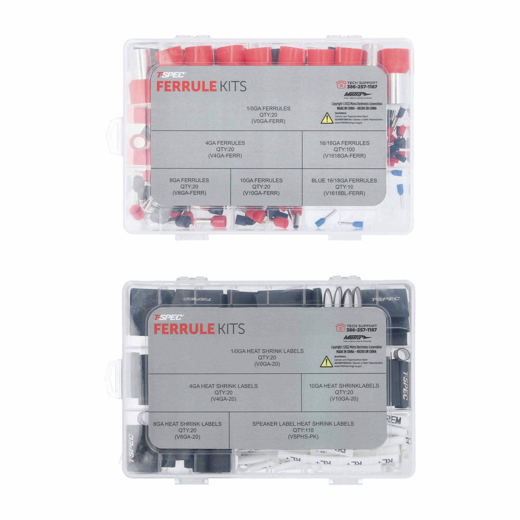 T-SPEC VCLEAN-KT Clean Wire Installation Heat Shrink Label and Ferrule Kit
