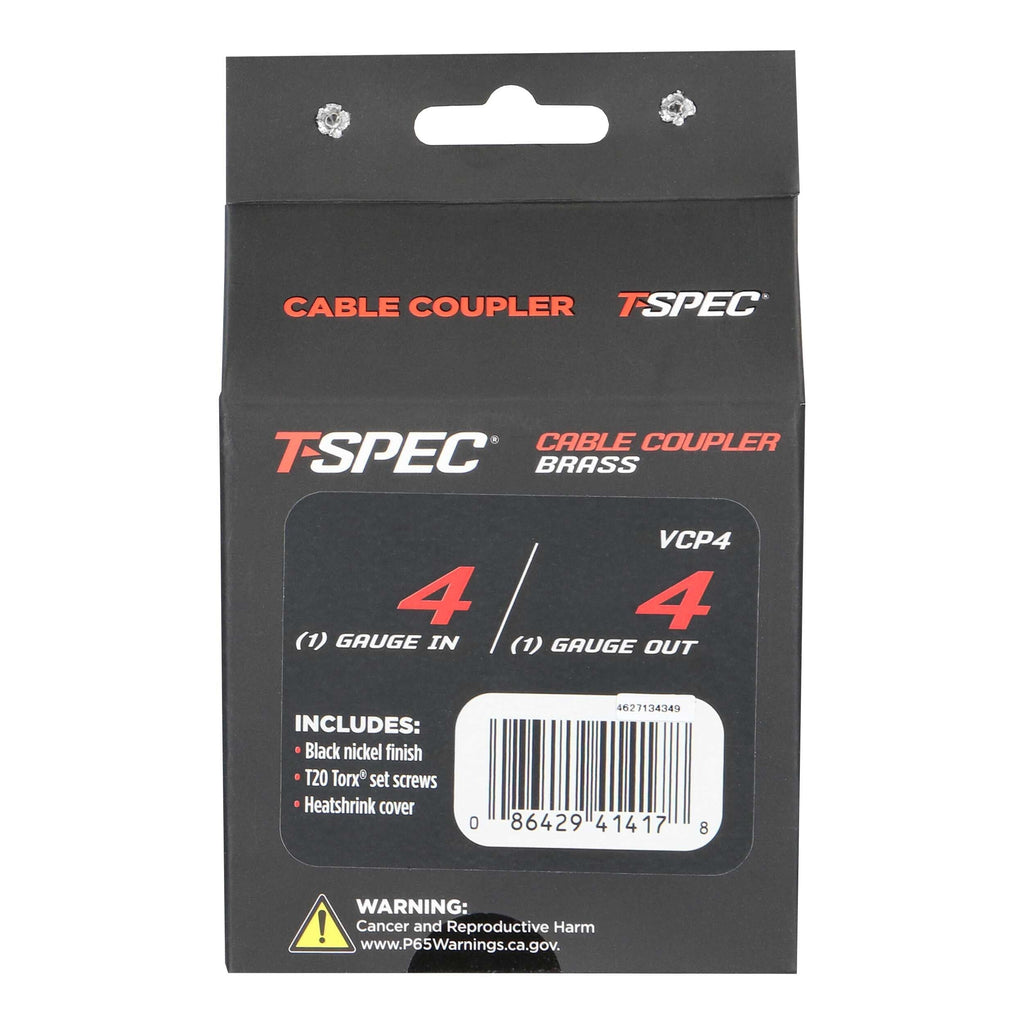 T-SPEC VCP4 Coupler 4 Gauge - Set