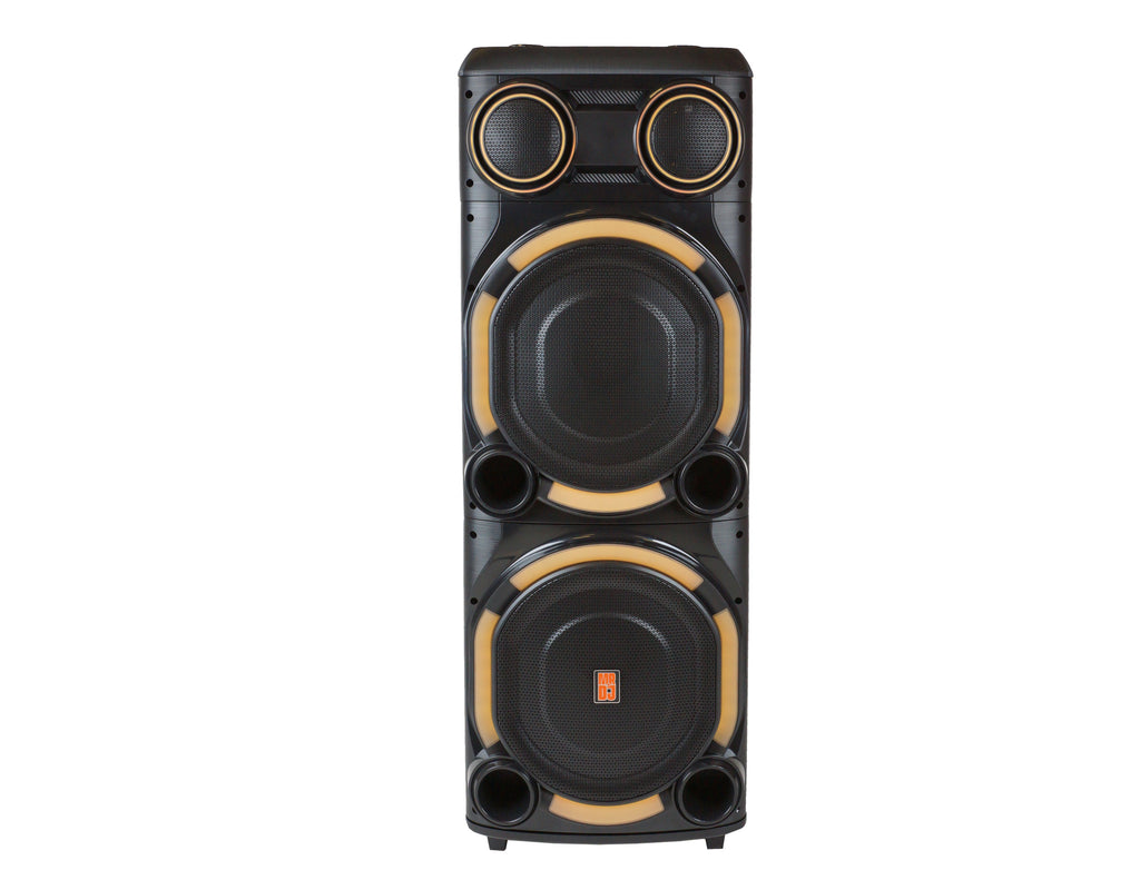 MR DJ VEGAS+ Dual 15” Powered Bluetooth DJ Speaker 6500W Active PA System
