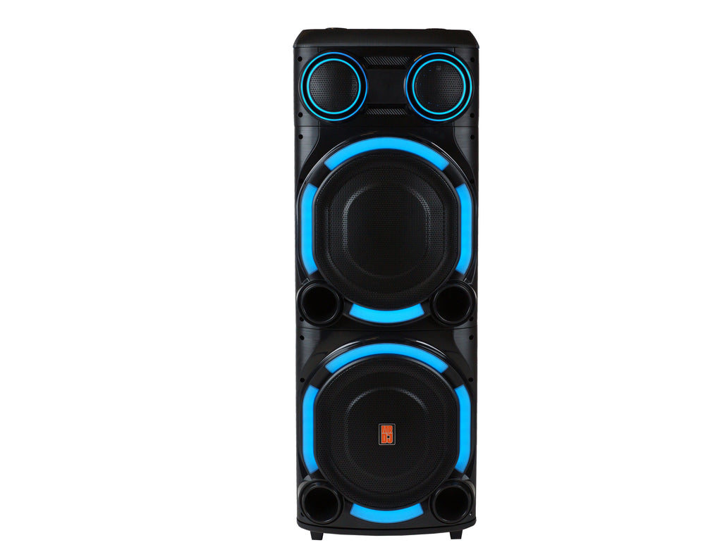 MR DJ VEGAS+ Dual 15” Powered Bluetooth DJ Speaker 6500W Active PA System