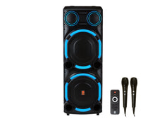 Load image into Gallery viewer, 2 MR DJ VEGAS+ Dual 15” Powered Bluetooth DJ Speaker 6500W Active PA System
