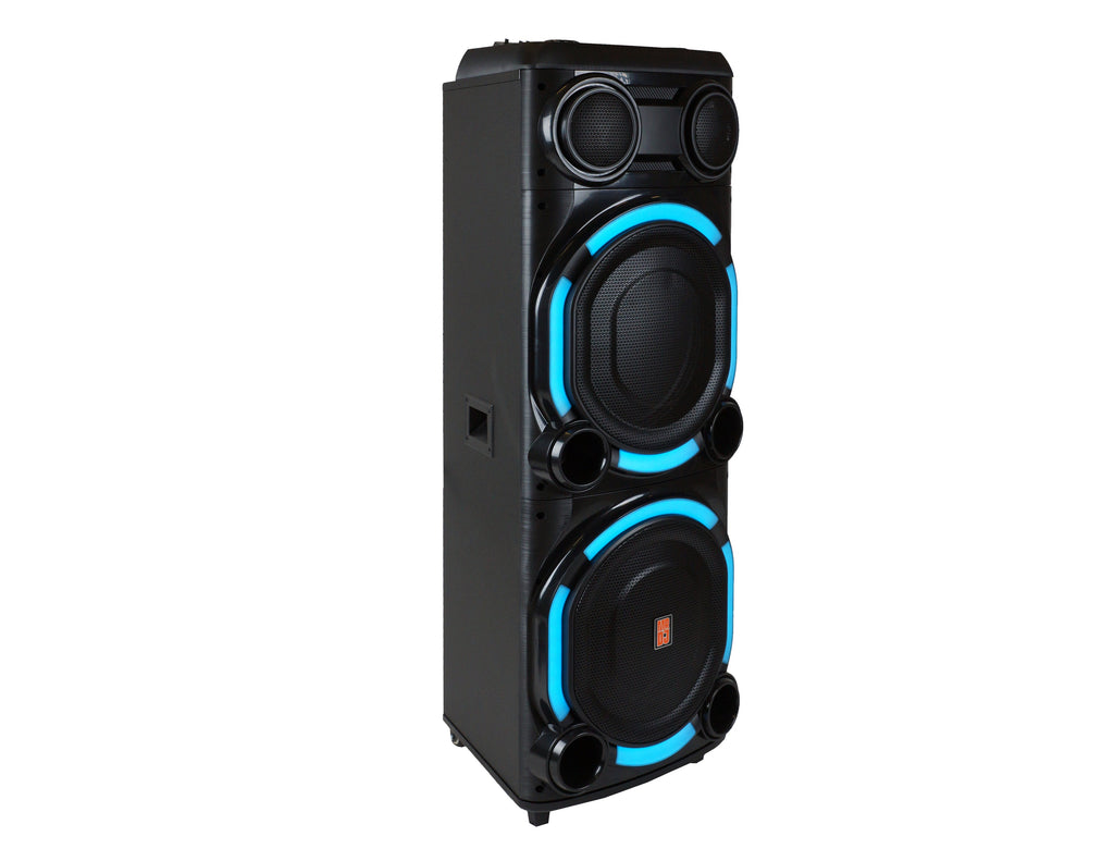 2 MR DJ VEGAS+ Dual 15” Powered Bluetooth DJ Speaker 6500W Active PA System