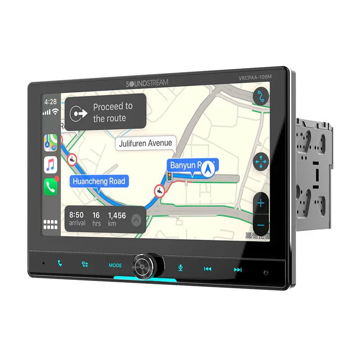 Soundstream VRCPAA-106M 10″ Mechless Headunit w/ Apple CarPlay & Android Auto