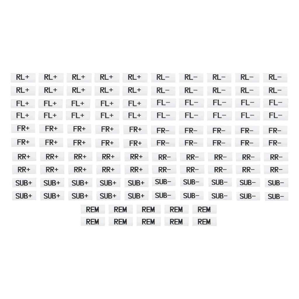 T-SPEC VSPHS-PK 120-Piece Speaker Wire Heat Shrink Labels - Refill Pack