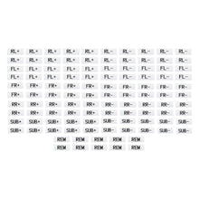 Load image into Gallery viewer, T-SPEC VSPHS-PK 120-Piece Speaker Wire Heat Shrink Labels - Refill Pack