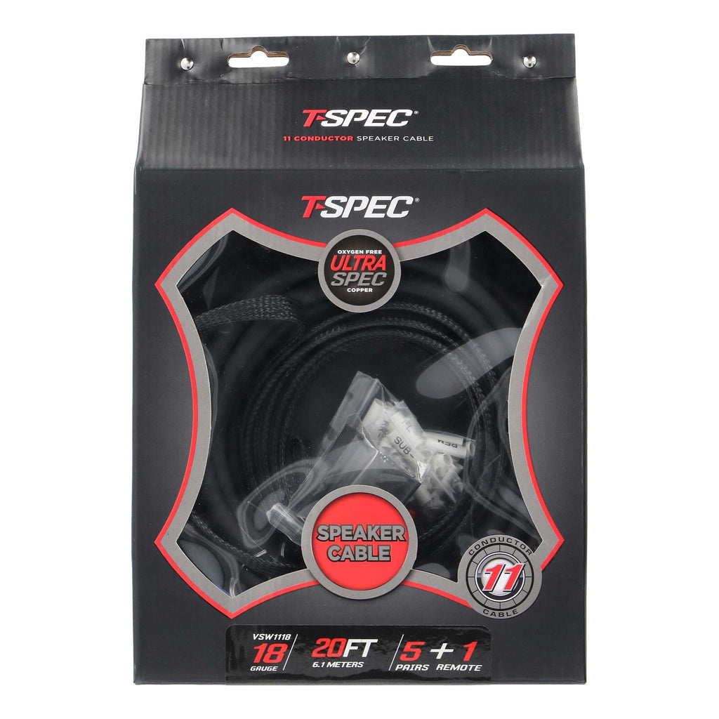 T-SPEC VSW1118 Speaker Cable 18 Gauge 11 Conductor
