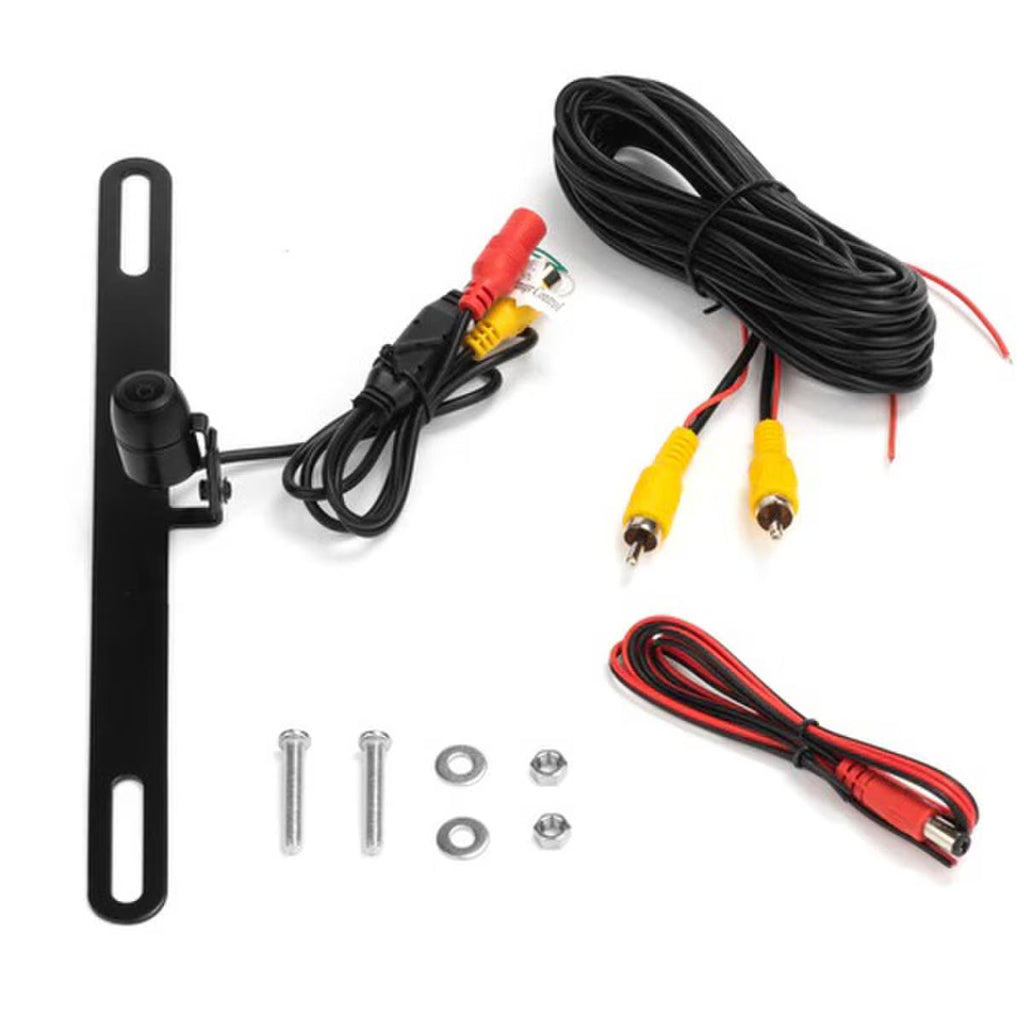 Boyo VTL16 Concealed License Plate Backup Camera with Parking Lines (Black)