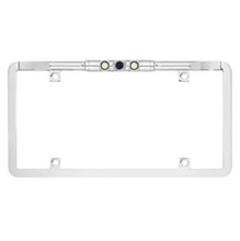 Charger l'image dans la galerie, Boyo VTL275LTJ Ultra Slim Full-Frame License Plate Mounted Backup Camera with Trajectory Parking Lines and LED Lights