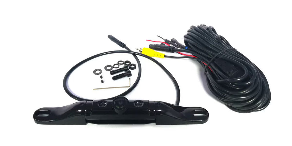 Boyo VTL422CLS Short Length Bar-Type License Plate Backup Camera with LED Lights (Black)