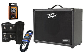 Peavey VYPYR X1 Guitar Modeling Amp + Sanpera footswitch + Instrument Cable + Phone Holder