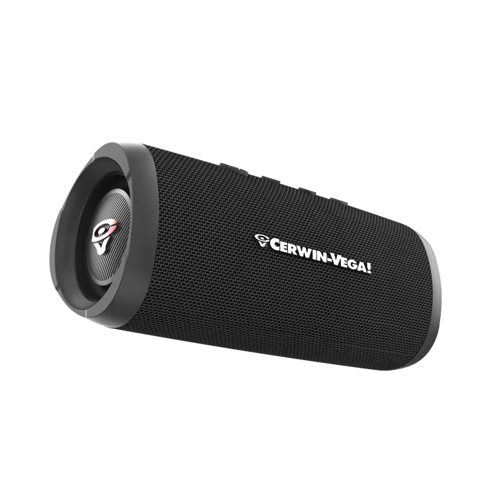 Cerwin Vega VMBLK Vega Mini Black Portable Compact Powerhouse Bluetooth Speaker