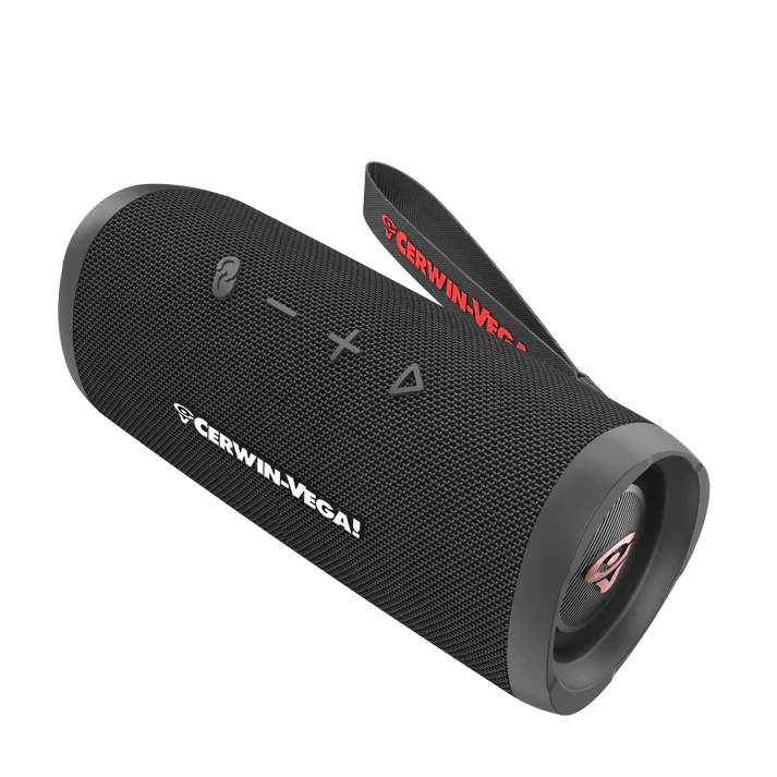 Cerwin Vega VMBLK Vega Mini Black Portable Compact Powerhouse Bluetooth Speaker