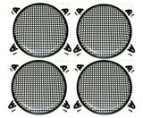 4 X 10'' Inch Car Audio Speaker Woofer Subwoofer Metal Black Waffle Grill Cover