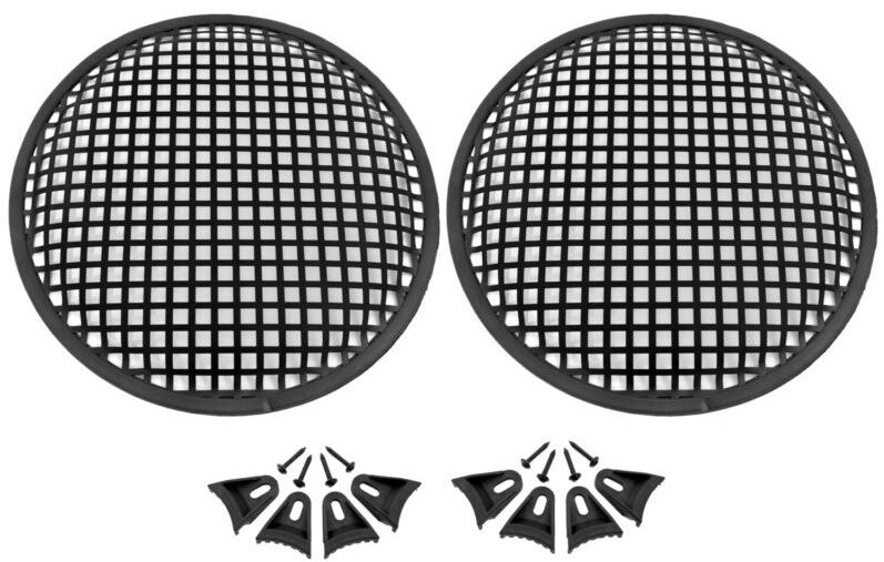 2 Universal 15 Inch (15") Subwoofer Speaker Metal Waffle Cover Guard Grill