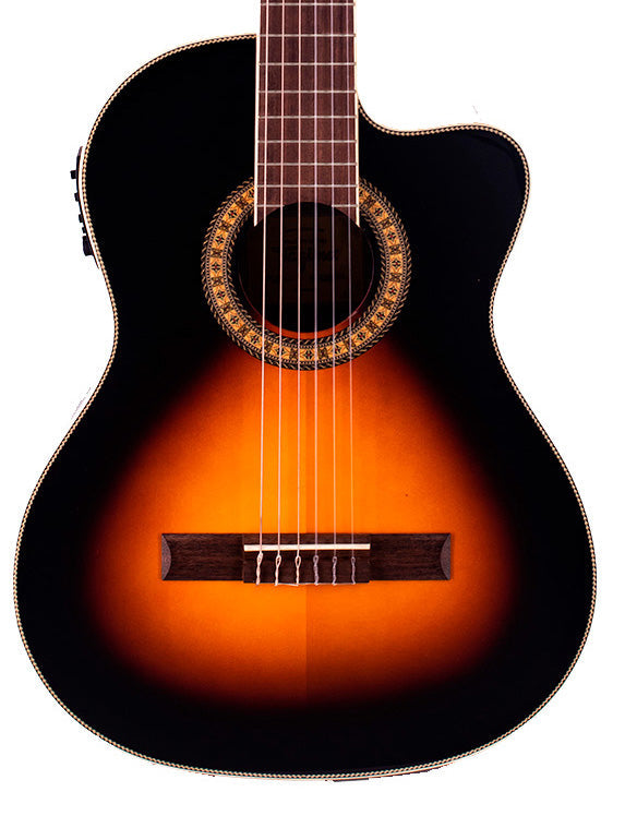 Tagima WS 12 EQ-DBS Nylon String - Drop Sunburst