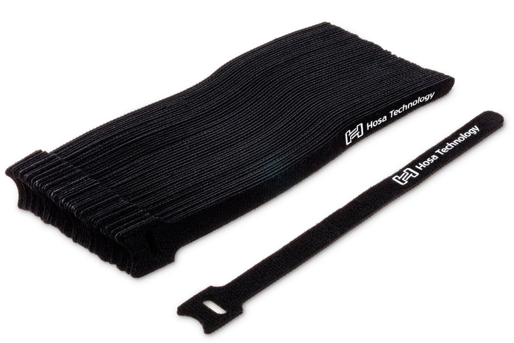 Hosa WTI-508 Hook and Loop Cable Ties 50-pack