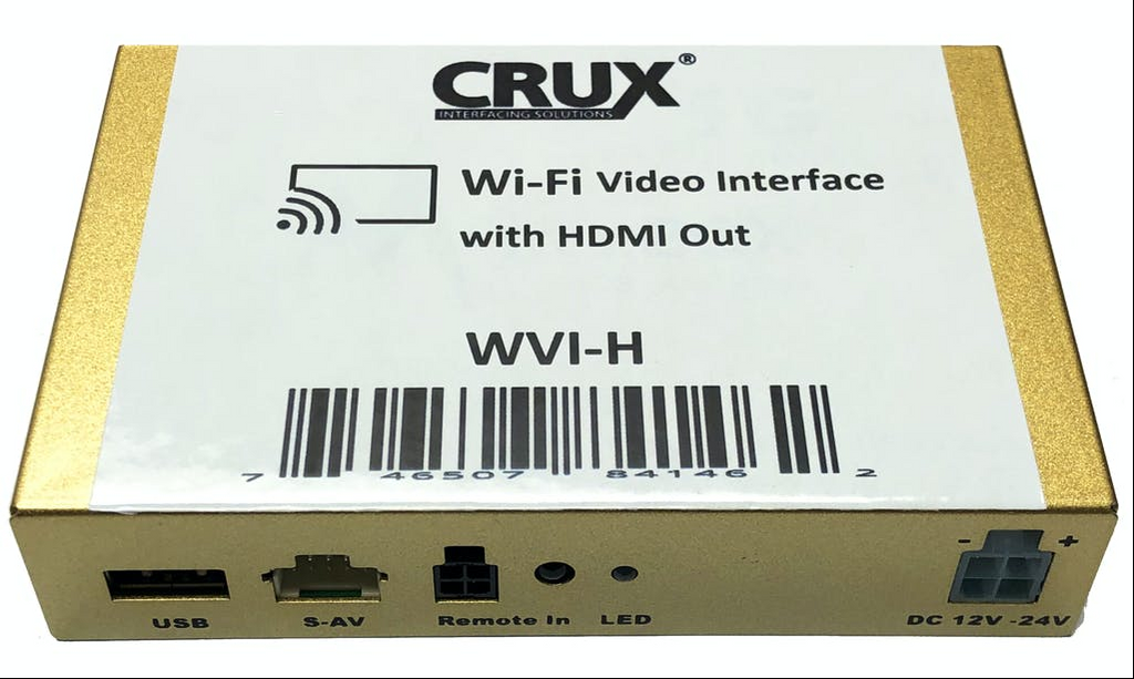 Crux WVICH-03 Wi-Fi Audio/ Video Interface Fit Select Compatible Dodge & Jeep Vehicles 2013-Up