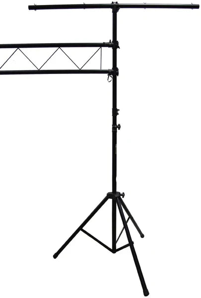 Mr Dj 10 Feet Portable DJ Lighting Truss Stand Trussing System with Dual Tripod Stand and T-bar for Stage Lighting