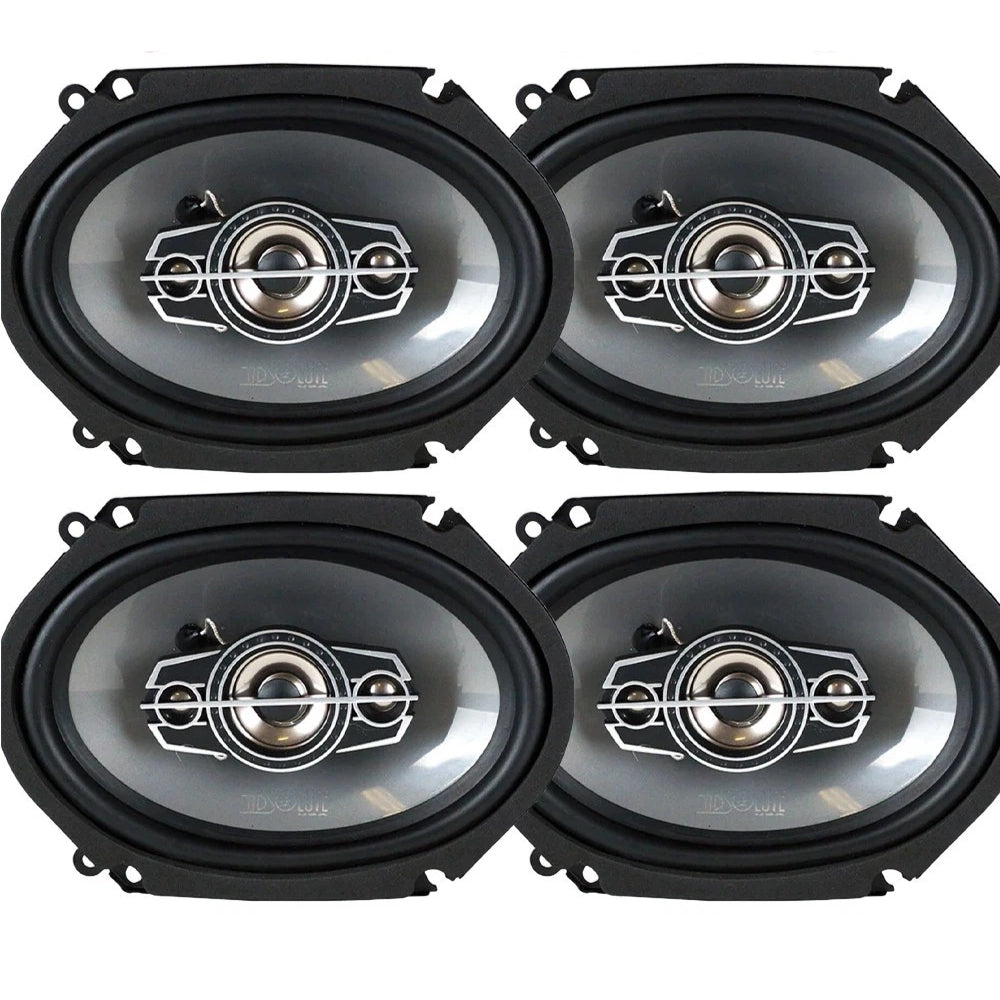 XDM17BT Car Stereo + 2 Pairs TQ-684 Speakers + FMK-550 Kit + FWH-598 Harness Fit 99-03 Ford F-150