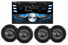 Load image into Gallery viewer, Dual XDM27BT Digital Media Receiver + 2 Soundstream PS-65 6.5" 4-Way Car Speakers Package