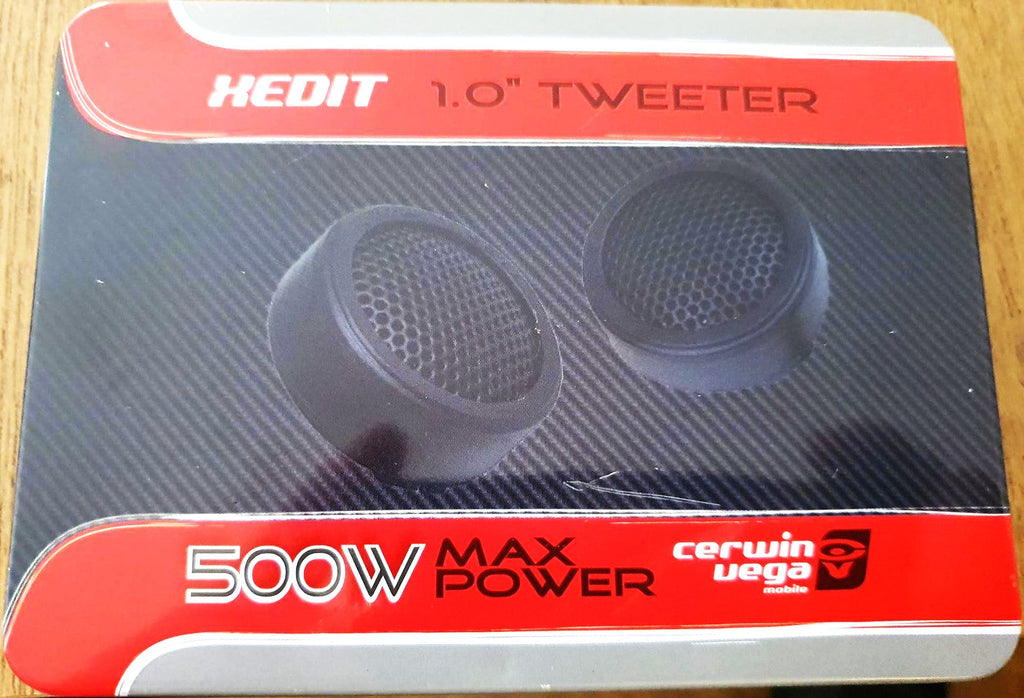 2 Pair Cerwin-Vega XED1T 500W Peak (250W RMS) 1” XED Series Metal Dome Tweeters