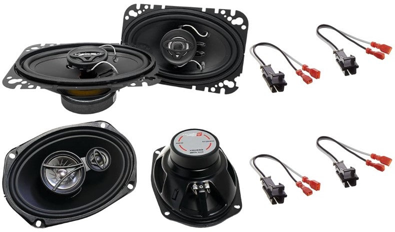 Cerwin Vega XED46 4x6" Coaxial & XED693 6x9" Speakers Fit 1998-2005 Pontiac Sunfire