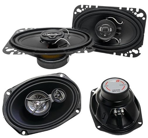 Cerwin Vega XED46 4x6" Coaxial & XED693 6x9" Speakers Fit 1998-2005 Pontiac Sunfire