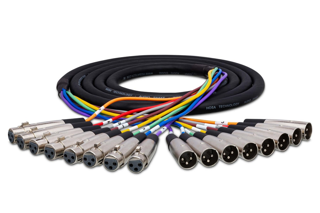 Hosa XLR-803 8-channel XLR Female to XLR Male Snake 3 Meter