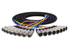 Charger l'image dans la galerie, Hosa XLR-803 8-channel XLR Female to XLR Male Snake 3 Meter