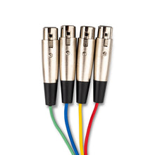Charger l'image dans la galerie, Hosa XLR-401.5 4-Channel XLR Snake 1.5FT