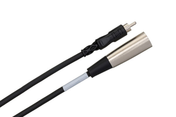 Hosa XRM-110 RCA Male to XLR Male Unbalanced Interconnect Cable 10 foot