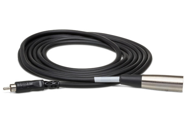 Hosa XRM-110 RCA Male to XLR Male Unbalanced Interconnect Cable 10 foot