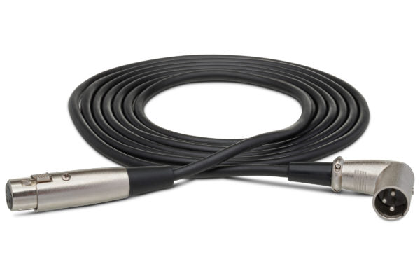 Hosa XRR-110 Balanced Interconnect Cable with Angled XLR Male End 10 foot