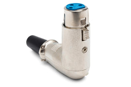 Hosa XRR318F Right-angle 3-pin XLR Female Cable-mount Connector