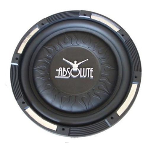 2 Absolute XS-1000 10" 1500 Watts Single Slim Shallow Subwoofer + Doubled Sealed Enclosure Box