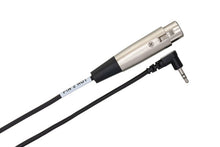 Load image into Gallery viewer, Hosa XVM-110F XLR Female to Right Angle 3.5mm TRS Male Cable 10 foot