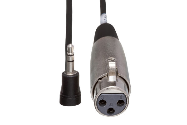 Hosa XVM-105F XLR Female to Right Angle 3.5mm TRS Male Cable - 5 foot