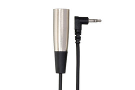 Hosa XVM-101M XLR Male to Right Angle 3.5mm TRS Male Cable - 1 foot