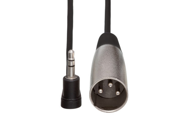 Hosa XVM-105M XLR Male to Right Angle 3.5mm TRS Male Cable - 5 foot