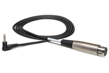 Charger l'image dans la galerie, Hosa XVM-305F XLR Female to Right Angle 3.5mm TS Male Cable 5 foot