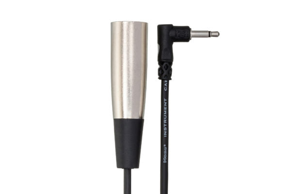 Hosa XVM-305M XLR Male to Right Angle 3.5mm TS Male Cable - 5 foot