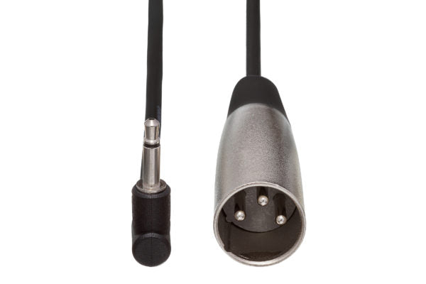 Hosa XVM-305M XLR Male to Right Angle 3.5mm TS Male Cable - 5 foot