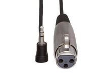 Charger l'image dans la galerie, Hosa XVS-101F Stereo XLR Female to Right Angle 3.5mm TRS Male Cable - 1 foot