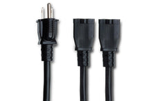 Load image into Gallery viewer, Hosa YAC-406 14-gauge NEMA 5-15P to Dual NEMA 5-15R Power Y Cable