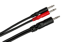 Charger l'image dans la galerie, Hosa YMM-152 Stereo Mini Male to Mono Mini Male X 2 Y Cable
