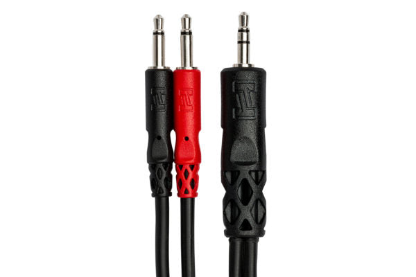 Hosa YMM-152 Stereo Mini Male to Mono Mini Male X 2 Y Cable