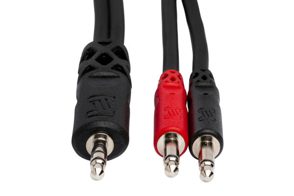 Hosa YMM-152 Stereo Mini Male to Mono Mini Male X 2 Y Cable