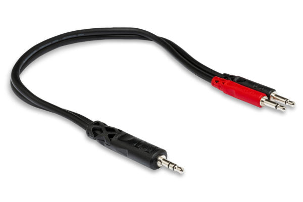 Hosa YMM-152 Stereo Mini Male to Mono Mini Male X 2 Y Cable