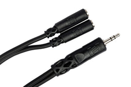 Hosa YMM-232 Y Cable - 3.5mm TRS Male to Dual 3.5mm TRS Female